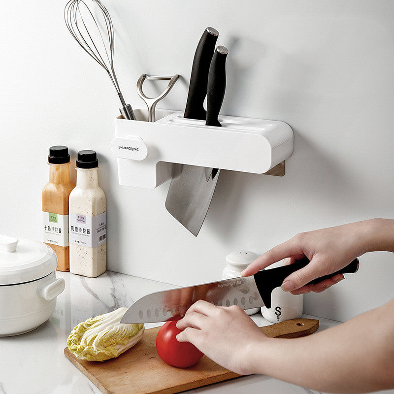Wall-Mounted Knife and Utensil Holder